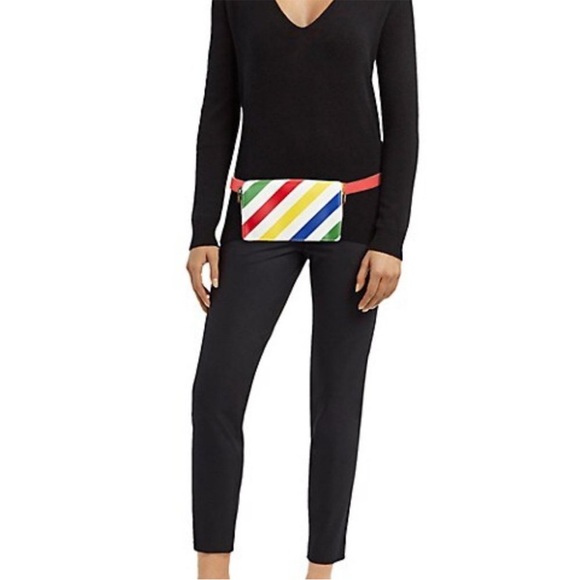 RARE NWT Hudson Bay Stripe Colour Me Courtney Bag Fanny Pack - Picture 8 of 9